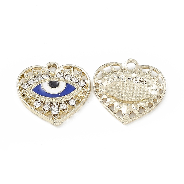 PandaHall Alloy Crystal Rhinestone Pendants, with Enamel Evil Eye, Heart Charms, Light Gold, 20.5x20x2.5mm, Hole: 2mm Alloy..., Blue
PandaHall Alloy Crystal Rhinestone Pendants, with Enamel Evil Eye, Heart Charms, Light Gold, 20.5x20x2.5mm, Hole: 2mm Alloy..., Blue