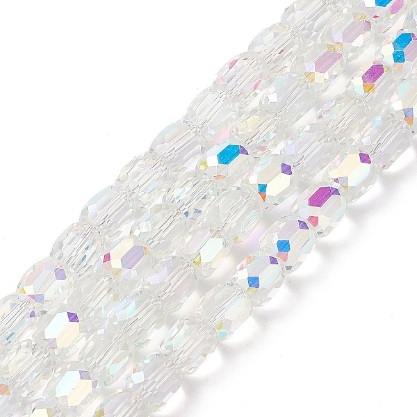 PandaHall Electroplate Opaque Glass Beads, Faceted Barrel, Clear AB, 10x10mm, Hole: 1mm Glass Barrel White
PandaHall Electroplate Opaque Glass Beads, Faceted Barrel, Clear AB, 10x10mm, Hole: 1mm Glass Barrel White