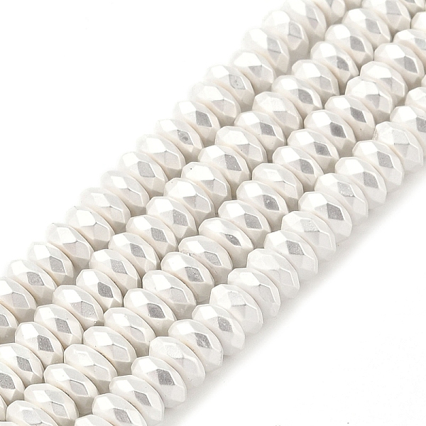 PandaHall Electroplated Synthetic Non-Magnetic Hematite Beads Strands, Faceted Rondelle, Silver Plated, 3x6x3mm, Hole: 1mm, about...
PandaHall Electroplated Synthetic Non-Magnetic Hematite Beads Strands, Faceted Rondelle, Silver Plated, 3x6x3mm, Hole: 1mm, about...