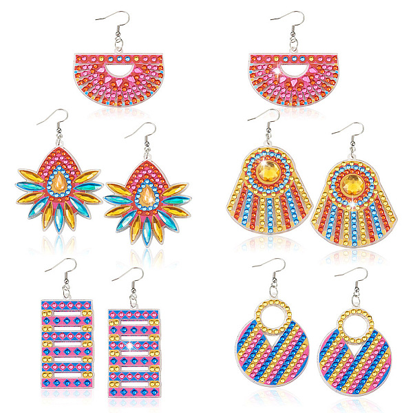 PandaHall DIY Diamond Painting Geometric Acrylic Earring Kit, with Resin Rhinestones, Diamond Sticky Pen, Tray Plate, Glue Clay, Earring..., Multicolor
PandaHall DIY Diamond Painting Geometric Acrylic Earring Kit, with Resin Rhinestones, Diamond Sticky Pen, Tray Plate, Glue Clay, Earring..., Multicolor