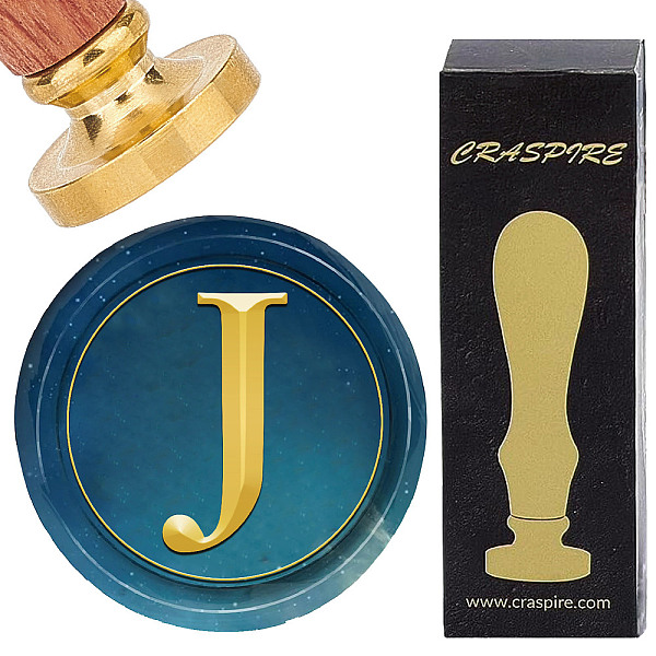 PandaHall Brass Wax Seal Stamp with Rosewood Handle, for DIY Scrapbooking, Letter J, 25mm Brass Letter J
PandaHall Brass Wax Seal Stamp with Rosewood Handle, for DIY Scrapbooking, Letter J, 25mm Brass Letter J