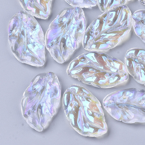 PandaHall Transparent Glass Pendants, AB Color Plated, Leaf, Clear AB, 29x17x5mm, Hole: 1.4mm Glass Leaf White
PandaHall Transparent Glass Pendants, AB Color Plated, Leaf, Clear AB, 29x17x5mm, Hole: 1.4mm Glass Leaf White