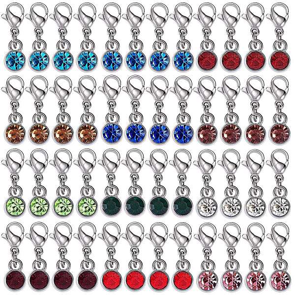 PandaHall Alloy Birthstone Pendant Decorations, with Rhinestones and 304 Stainless Steel Lobster Claw Clasps, Stainless Steel Color, Mixed..., Multicolor
PandaHall Alloy Birthstone Pendant Decorations, with Rhinestones and 304 Stainless Steel Lobster Claw Clasps, Stainless Steel Color, Mixed..., Multicolor