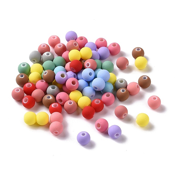 PandaHall Spray Painted ABS Plastic Beads, Rubberized Style, Round, Mixed Color, 6x5.5mm, Hole: 1.5mm, about 4500pcs/500g ABS Plastic Round..., Multicolor
PandaHall Spray Painted ABS Plastic Beads, Rubberized Style, Round, Mixed Color, 6x5.5mm, Hole: 1.5mm, about 4500pcs/500g ABS Plastic Round..., Multicolor