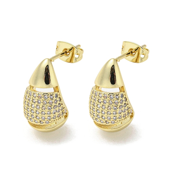 PandaHall Teardrop Rack Plating Brass Micro Pave Cubic Zirconia Stud Earrings, Long-Lasting Plated, Lead Free & Cadmium Free, Real 18K Gold..., Clear
PandaHall Teardrop Rack Plating Brass Micro Pave Cubic Zirconia Stud Earrings, Long-Lasting Plated, Lead Free & Cadmium Free, Real 18K Gold..., Clear