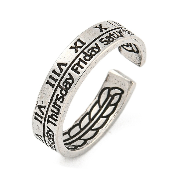 PandaHall Alloy Cuff Rings for Women Men, Antique Silver, 5mm, Inner Diameter: 18mm Alloy
PandaHall Alloy Cuff Rings for Women Men, Antique Silver, 5mm, Inner Diameter: 18mm Alloy