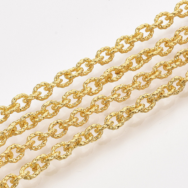 PandaHall Brass Cable Chains, Textured, Unwelded, with Spool, Oval, Real 18K Gold Plated, 5.5x4.5x1mm, about 32.8 Feet(10m)/roll Brass
PandaHall Brass Cable Chains, Textured, Unwelded, with Spool, Oval, Real 18K Gold Plated, 5.5x4.5x1mm, about 32.8 Feet(10m)/roll Brass