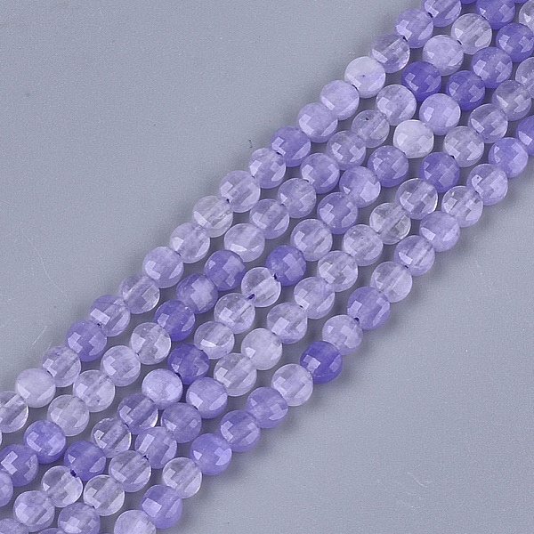 PandaHall Natural White Jade Beads Strands, Faceted, Dyed, Flat Round, 4~4.5x2.5~3mm, Hole: 0.8mm, about 88~89pcs/strand, 14.9 inch~15.1...
PandaHall Natural White Jade Beads Strands, Faceted, Dyed, Flat Round, 4~4.5x2.5~3mm, Hole: 0.8mm, about 88~89pcs/strand, 14.9 inch~15.1...