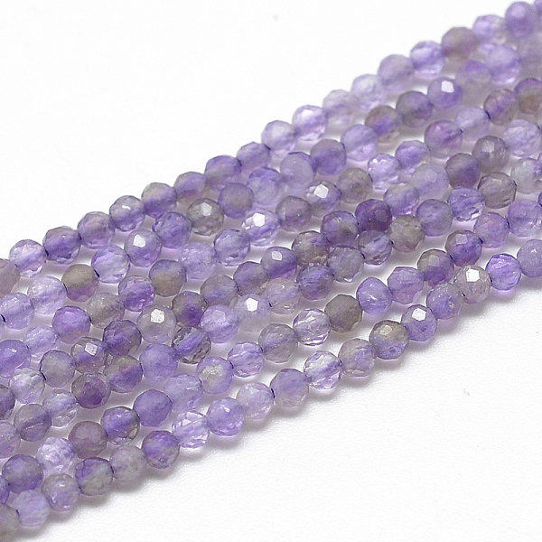 PandaHall Natural Amethyst Beads Strands, Faceted, Round, 3x2.5mm, Hole: 0.5mm, about 142pcs/strand, 15.9 inch Amethyst Round
PandaHall Natural Amethyst Beads Strands, Faceted, Round, 3x2.5mm, Hole: 0.5mm, about 142pcs/strand, 15.9 inch Amethyst Round