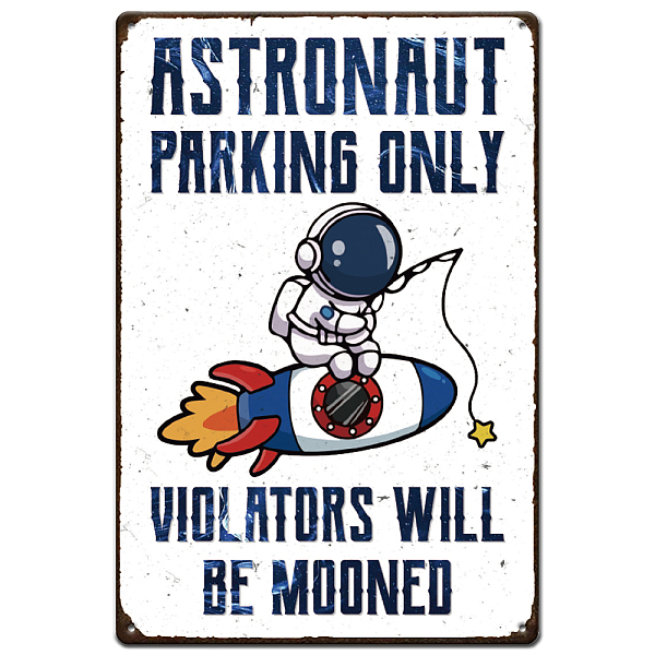 PandaHall Vintage Metal Tin Sign, Iron Wall Decor for Bars, Restaurants, Cafe Pubs, Rectangle, Astronaut, 300x200x0.5mm Iron Human
PandaHall Vintage Metal Tin Sign, Iron Wall Decor for Bars, Restaurants, Cafe Pubs, Rectangle, Astronaut, 300x200x0.5mm Iron Human
