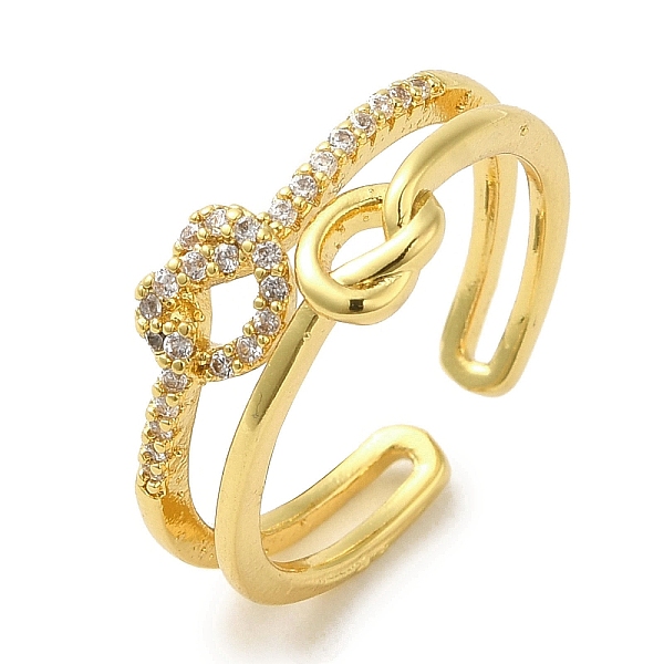 PandaHall Brass Micro Pave Cubic Zirconia Rings for Women, Long-Lasting Plated, Knot, Golden, Adjustable Brass+Cubic Zirconia Clear
PandaHall Brass Micro Pave Cubic Zirconia Rings for Women, Long-Lasting Plated, Knot, Golden, Adjustable Brass+Cubic Zirconia Clear