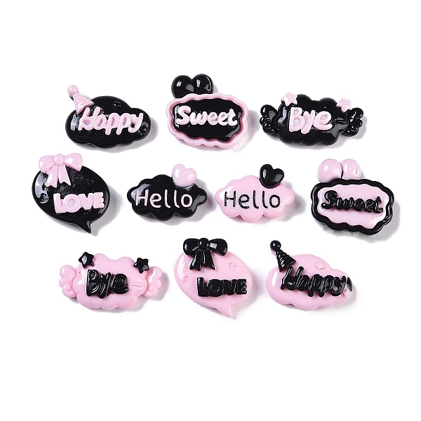 PandaHall Opaque Resin Cabochons, Word, Pearl Pink, 13.5~20.5x19.5~27x5.5~7.5mm Resin Word
PandaHall Opaque Resin Cabochons, Word, Pearl Pink, 13.5~20.5x19.5~27x5.5~7.5mm Resin Word