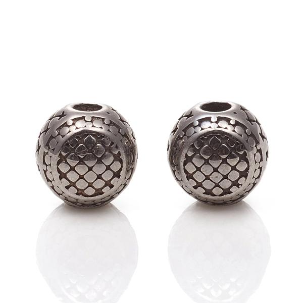 PandaHall 304 Stainless Steel Beads, Round, Antique Silver, 7.5~8x8mm, Hole: 1.8mm 304 Stainless Steel Round
PandaHall 304 Stainless Steel Beads, Round, Antique Silver, 7.5~8x8mm, Hole: 1.8mm 304 Stainless Steel Round