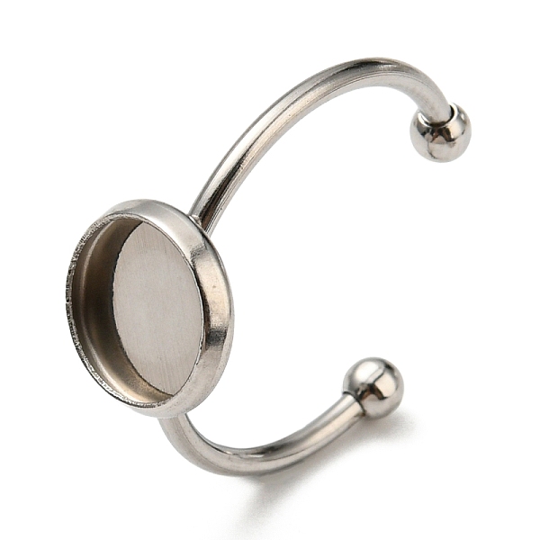 PandaHall 304 Stainless Steel Open Cuff Ring Findings, Bezel Cup Ring Settings with 201 Stainless Steel Tray, Flat Round, Stainless Steel...
PandaHall 304 Stainless Steel Open Cuff Ring Findings, Bezel Cup Ring Settings with 201 Stainless Steel Tray, Flat Round, Stainless Steel...
