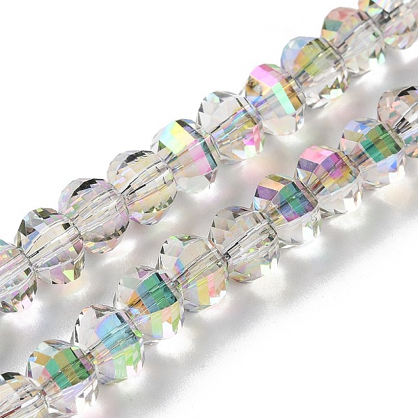 PandaHall Transparent Electroplate Glass Beads Strands, AB Color Plated, Faceted, Rondelle, WhiteSmoke, 7.8x5.8~6.3mm, Hole: 1.5mm, about..., White
PandaHall Transparent Electroplate Glass Beads Strands, AB Color Plated, Faceted, Rondelle, WhiteSmoke, 7.8x5.8~6.3mm, Hole: 1.5mm, about..., White