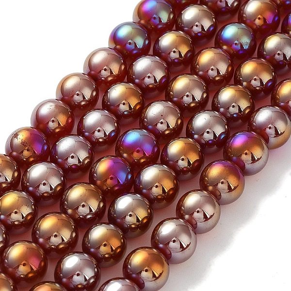 PandaHall Electroplated Natural Red Agate Beads Strands, Round, AB Color Plated, 10mm, Hole: 1mm, about 38pcs/strand, 14.76''~14.96''...
PandaHall Electroplated Natural Red Agate Beads Strands, Round, AB Color Plated, 10mm, Hole: 1mm, about 38pcs/strand, 14.76''~14.96''...