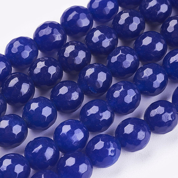 PandaHall Natural White Jade Gemstone Beads, Faceted Round, Blue, about 8mm in diameter, hole: 1mm, 49 pcs/Strand, Dyed, 15.5 inch White...
PandaHall Natural White Jade Gemstone Beads, Faceted Round, Blue, about 8mm in diameter, hole: 1mm, 49 pcs/Strand, Dyed, 15.5 inch White...