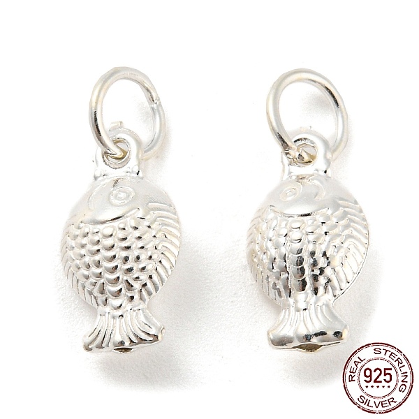 PandaHall 925 Sterling Silver Pendants, with Jump Rings, Fish Charms, Silver, 13x6.5x4mm, Hole: 4mm Sterling Silver Fish
PandaHall 925 Sterling Silver Pendants, with Jump Rings, Fish Charms, Silver, 13x6.5x4mm, Hole: 4mm Sterling Silver Fish