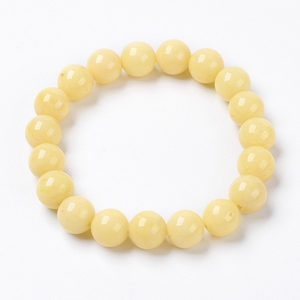 PandaHall Natural Mashan Jade Beaded Stretch Bracelet, Dyed, Round, Lemon Chiffon, 2 inch(5cm), Beads: 8mm Jade Yellow
PandaHall Natural Mashan Jade Beaded Stretch Bracelet, Dyed, Round, Lemon Chiffon, 2 inch(5cm), Beads: 8mm Jade Yellow