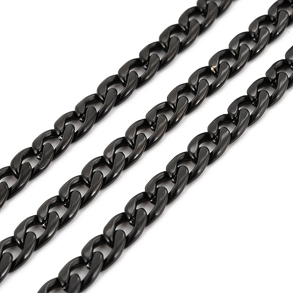 PandaHall Vacuum Plating 304 Stainless Steel Cuban Link Chains, Unwelded, with Spool, Electrophoresis Black, 7x5x1.5mm, about 32.81 Feet...
PandaHall Vacuum Plating 304 Stainless Steel Cuban Link Chains, Unwelded, with Spool, Electrophoresis Black, 7x5x1.5mm, about 32.81 Feet...