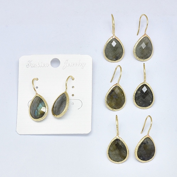 PandaHall Natural Labradorite Dangle Earrings, with Golden Tone Brass Findings, teardrop, 25.5~32x13.5x5mm, Pin: 0.8mm Labradorite
PandaHall Natural Labradorite Dangle Earrings, with Golden Tone Brass Findings, teardrop, 25.5~32x13.5x5mm, Pin: 0.8mm Labradorite