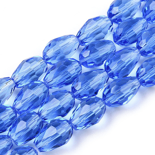 PandaHall Glass Beads Strands, Faceted, Drop, Royal Blue, 12.5x8mm, Hole: 1mm, about 57~59pcs/strand, 26.38~26.77 inch Glass Teardrop Blue
PandaHall Glass Beads Strands, Faceted, Drop, Royal Blue, 12.5x8mm, Hole: 1mm, about 57~59pcs/strand, 26.38~26.77 inch Glass Teardrop Blue