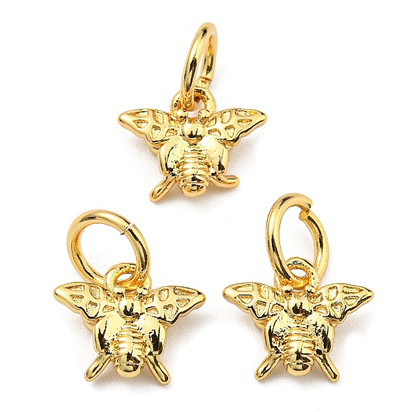 PandaHall Brass Charms, with Jump Ring, Long-Lasting Plated, Lead Free & Cadmium Free, Bee Charm, Real 18K Gold Plated, 7.5x9.5x2.7mm, Hole...
PandaHall Brass Charms, with Jump Ring, Long-Lasting Plated, Lead Free & Cadmium Free, Bee Charm, Real 18K Gold Plated, 7.5x9.5x2.7mm, Hole...