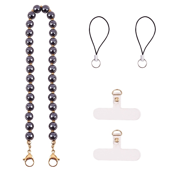 PandaHall Non-Magnetic Synthetic Hematite & 304 Stainless Steel Round Beaded Mobile Straps, with TPU Mobile Phone Lanyard Patch and Nylon...
PandaHall Non-Magnetic Synthetic Hematite & 304 Stainless Steel Round Beaded Mobile Straps, with TPU Mobile Phone Lanyard Patch and Nylon...