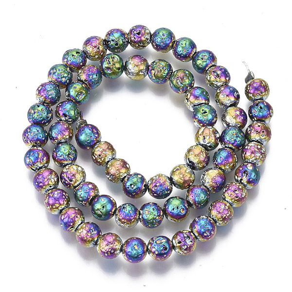 PandaHall Electroplated Natural Lava Rock Beads Strands, Round, Bumpy, Colorful, 6.5mm, Hole: 1mm, about 60pcs/Strand, 14.96 inch(38cm) Lava...
PandaHall Electroplated Natural Lava Rock Beads Strands, Round, Bumpy, Colorful, 6.5mm, Hole: 1mm, about 60pcs/Strand, 14.96 inch(38cm) Lava...