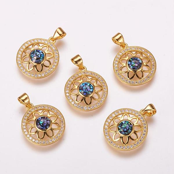 PandaHall Brass Micro Pave Cubic Zirconia Pendants, with Freshwater Shell, Flat Round with Flower, Golden, 18.5x16x3.5mm, Hole: 3.5x5mm...
PandaHall Brass Micro Pave Cubic Zirconia Pendants, with Freshwater Shell, Flat Round with Flower, Golden, 18.5x16x3.5mm, Hole: 3.5x5mm...