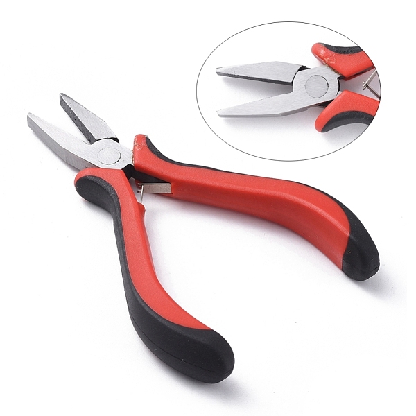 PandaHall Carbon Steel Jewelry Pliers for Jewelry Making Supplies, Flat Nose Pliers, Polishing, Gunmetal, 127mm Carbon Steel Red
PandaHall Carbon Steel Jewelry Pliers for Jewelry Making Supplies, Flat Nose Pliers, Polishing, Gunmetal, 127mm Carbon Steel Red