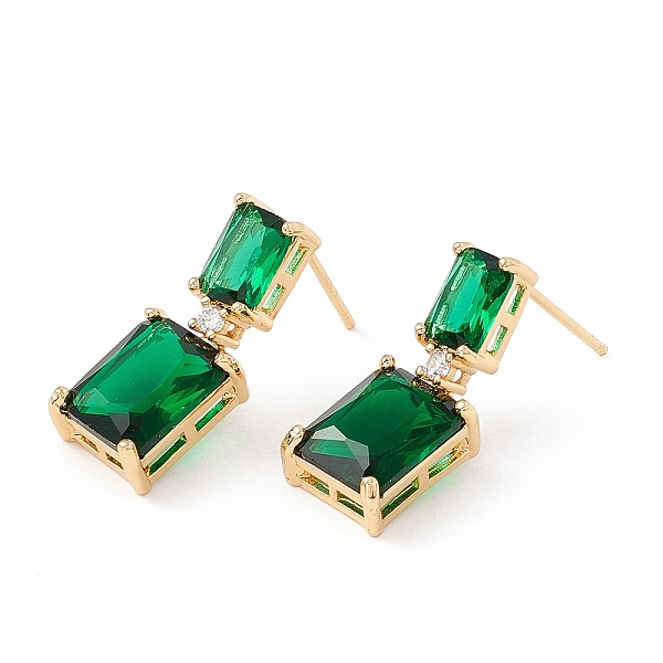 PandaHall Dark Green Cubic Zirconia Rectangle Dangle Stud Earrings, Brass Jewelry for Women, Lead Free & Cadmium Free, Real 18K Gold Plated...
PandaHall Dark Green Cubic Zirconia Rectangle Dangle Stud Earrings, Brass Jewelry for Women, Lead Free & Cadmium Free, Real 18K Gold Plated...