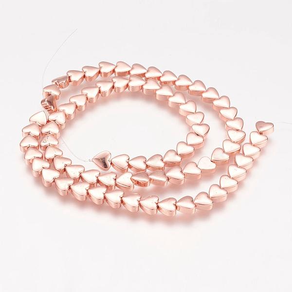 PandaHall Electroplate Non-magnetic Synthetic Hematite Beads Strands, Heart, Rose Gold Plated, 6x6x3mm, Hole: 0.9mm, about 74pcs/strand...
PandaHall Electroplate Non-magnetic Synthetic Hematite Beads Strands, Heart, Rose Gold Plated, 6x6x3mm, Hole: 0.9mm, about 74pcs/strand...
