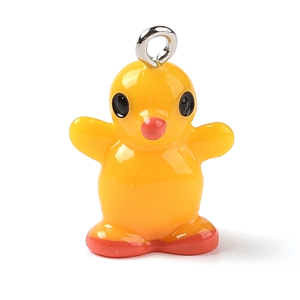 PandaHall Opaque Resin Pendants, 3D Duck Charms with Platinum Plated Iron Loops, Gold, 21x14.5x10mm, Hole: 2mm Iron+Resin Duck Gold
PandaHall Opaque Resin Pendants, 3D Duck Charms with Platinum Plated Iron Loops, Gold, 21x14.5x10mm, Hole: 2mm Iron+Resin Duck Gold