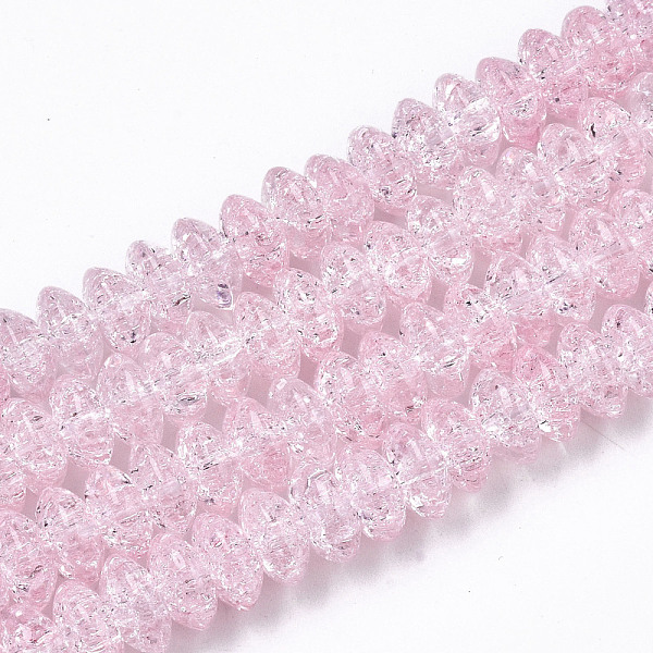PandaHall Crackle Glass Beads, Dyed & Heated, Rondelle, Pink, 8x4mm, Hole: 1mm, about 89~95pcs/strand, 15.16~15.55 inch(38.5~39.5cm) Glass...
PandaHall Crackle Glass Beads, Dyed & Heated, Rondelle, Pink, 8x4mm, Hole: 1mm, about 89~95pcs/strand, 15.16~15.55 inch(38.5~39.5cm) Glass...