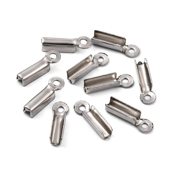 PandaHall 201 Stainless Steel Fold Over Crimp Cord Ends, Oval, Stainless Steel Color, 11x3x2.5mm, Hole: 1mm 201 Stainless Steel
PandaHall 201 Stainless Steel Fold Over Crimp Cord Ends, Oval, Stainless Steel Color, 11x3x2.5mm, Hole: 1mm 201 Stainless Steel