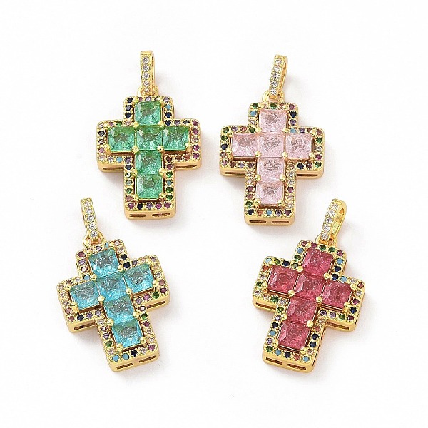 PandaHall Brass Micro Pave Clear Cubic Zirconia Pendants, Cross, Religion, Mixed Color, 24x17x5mm, Hole: 3.5x5~5.5mm Brass+Cubic Zirconia..., Multicolor
PandaHall Brass Micro Pave Clear Cubic Zirconia Pendants, Cross, Religion, Mixed Color, 24x17x5mm, Hole: 3.5x5~5.5mm Brass+Cubic Zirconia..., Multicolor