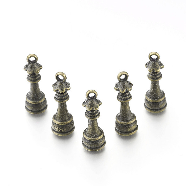 PandaHall Alloy Chess Pendants, Queen Chess Pieces, Antique Bronze, 23x7.5mm, Hole: 1.5mm Alloy Others
PandaHall Alloy Chess Pendants, Queen Chess Pieces, Antique Bronze, 23x7.5mm, Hole: 1.5mm Alloy Others