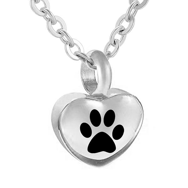 PandaHall 304 Stainless Steel Urn Ashes Pendants, Heart with Paw Print, Stainless Steel Color, 16.5x12mm 304 Stainless Steel Heart
PandaHall 304 Stainless Steel Urn Ashes Pendants, Heart with Paw Print, Stainless Steel Color, 16.5x12mm 304 Stainless Steel Heart