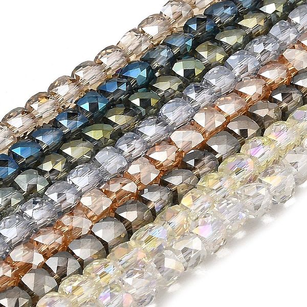 PandaHall Electroplate Transparent Glass Beads Strands, Faceted, Cube, Mixed Color, 6x6x6mm, Hole: 1mm, about 67~68pcs/strand, 15.5~16 inch..., Multicolor
PandaHall Electroplate Transparent Glass Beads Strands, Faceted, Cube, Mixed Color, 6x6x6mm, Hole: 1mm, about 67~68pcs/strand, 15.5~16 inch..., Multicolor