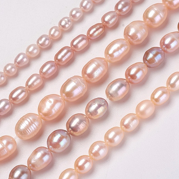 PandaHall Natural Cultured Freshwater Pearl Beads Strands, Rice, PeachPuff, 4~11x4~11mm, Hole: 0.5~1mm, about 32~108pcs/strand, 14.1..., Brown
PandaHall Natural Cultured Freshwater Pearl Beads Strands, Rice, PeachPuff, 4~11x4~11mm, Hole: 0.5~1mm, about 32~108pcs/strand, 14.1..., Brown