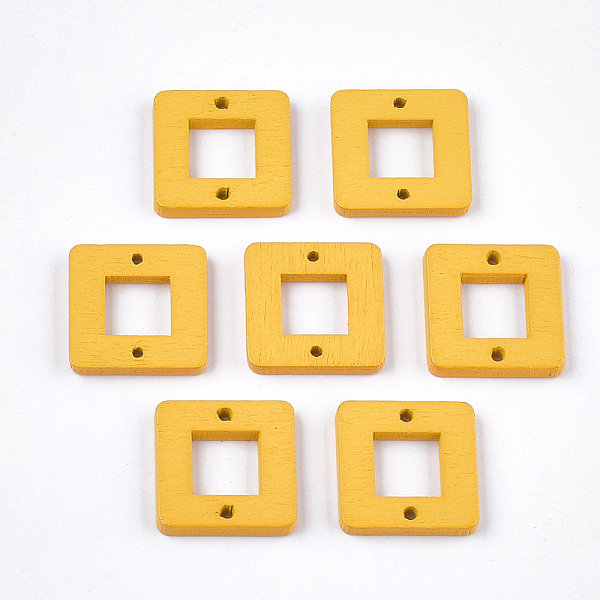 PandaHall Painted Poplar Wood Links, Square, Gold, 18x18x2.5mm, Hole: 1.5mm Wood Square Gold
PandaHall Painted Poplar Wood Links, Square, Gold, 18x18x2.5mm, Hole: 1.5mm Wood Square Gold