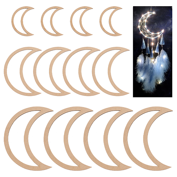 PandaHall OLYCRAFT 12Pcs 3 Size Wood Macrame Hoops Wooden Dream Catcher Rings Moon Shape Dream Catcher Frames Natural Wooden Frames for...
PandaHall OLYCRAFT 12Pcs 3 Size Wood Macrame Hoops Wooden Dream Catcher Rings Moon Shape Dream Catcher Frames Natural Wooden Frames for...
