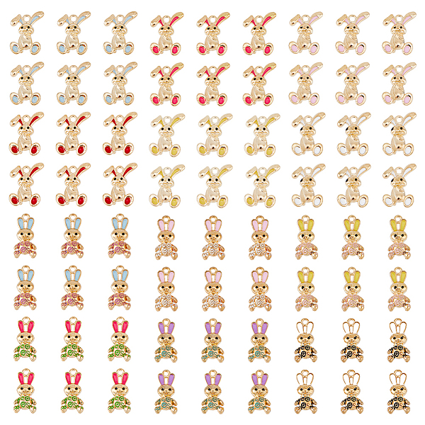 PandaHall SUPERFINDINGS 72Pcs 12 Style Alloy Enamel Pendants, Rabbit Charm, Mixed Color, 20x10~14x3~3.5mm, Hole: 2mm, 6pcs/style..., Multicolor
PandaHall SUPERFINDINGS 72Pcs 12 Style Alloy Enamel Pendants, Rabbit Charm, Mixed Color, 20x10~14x3~3.5mm, Hole: 2mm, 6pcs/style..., Multicolor