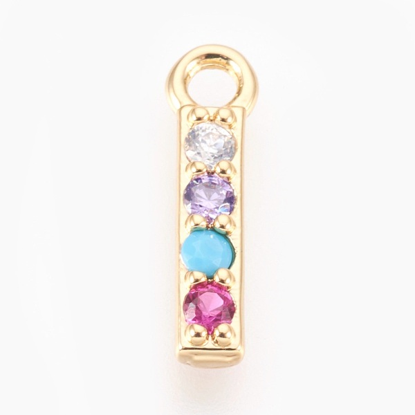 PandaHall Brass Micro Pave Cubic Zirconia Charms, Letter, Golden, Letter.I, 13~14x7~10x2~2.5mm, Hole: 1.5~1.8mm Brass+Cubic Zirconia Letter...
PandaHall Brass Micro Pave Cubic Zirconia Charms, Letter, Golden, Letter.I, 13~14x7~10x2~2.5mm, Hole: 1.5~1.8mm Brass+Cubic Zirconia Letter...