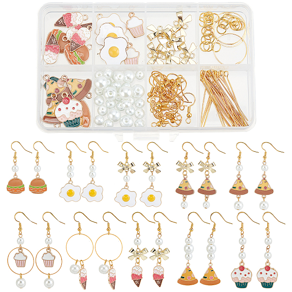 PandaHall SUNNYCLUE DIY Food Theme Dangle Earring Making Kit, Including French Fries & Cake & Ice-cream & Pizza & Eggs Alloy Enamel Pendants..., Multicolor
PandaHall SUNNYCLUE DIY Food Theme Dangle Earring Making Kit, Including French Fries & Cake & Ice-cream & Pizza & Eggs Alloy Enamel Pendants..., Multicolor