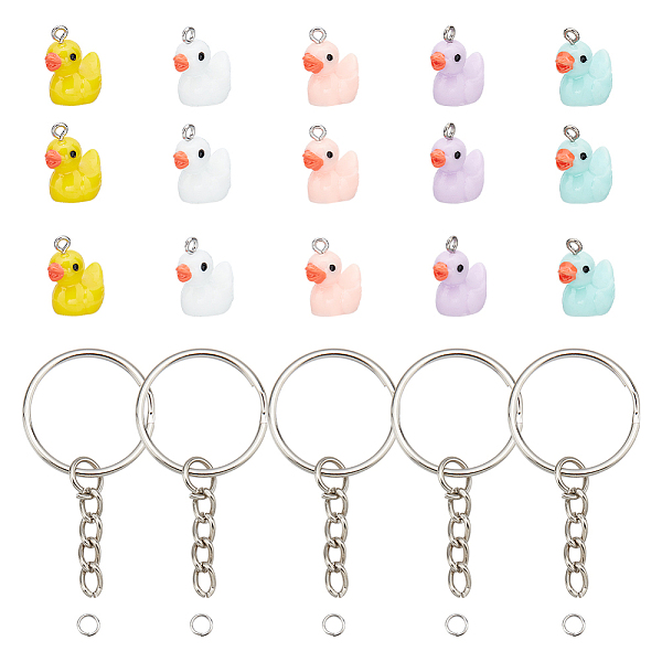PandaHall ARRICRAFT DIY Duck Keychain Making Kit, Including Resin Pendants, Iron Split Key Rings & Jump Rings, Mixed Color, 100Pcs/box Resin..., Multicolor
PandaHall ARRICRAFT DIY Duck Keychain Making Kit, Including Resin Pendants, Iron Split Key Rings & Jump Rings, Mixed Color, 100Pcs/box Resin..., Multicolor
