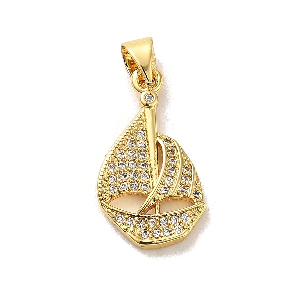 PandaHall Rack Plating Brass Micro Pave Clear Cubic Zirconia Pendants, Long-Lasting Plated, Cadmium Free & Lead Free, Sailboat, Real 18K...
PandaHall Rack Plating Brass Micro Pave Clear Cubic Zirconia Pendants, Long-Lasting Plated, Cadmium Free & Lead Free, Sailboat, Real 18K...