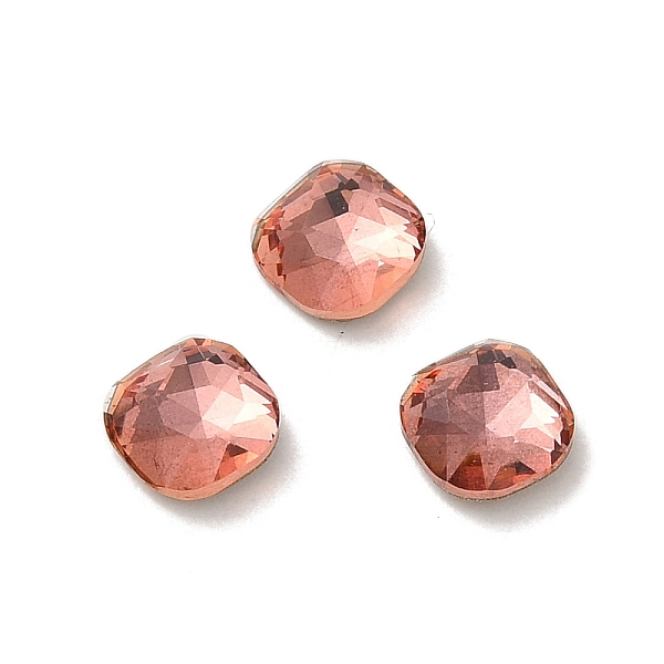 PandaHall Glass Rhinestone Cabochons, Point Back & Back Plated, Faceted, Square, Padparadscha, 5x5x2mm Glass Rhinestone Square Red
PandaHall Glass Rhinestone Cabochons, Point Back & Back Plated, Faceted, Square, Padparadscha, 5x5x2mm Glass Rhinestone Square Red