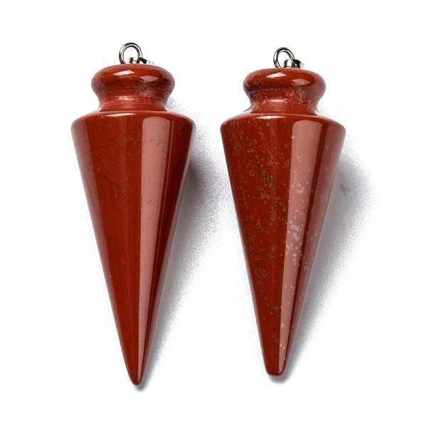 PandaHall Natural Rhodochrosite Pendants, with Platinum Brass Findings, Cone, 40~44x15~16mm, Hole: 3x7mm Rhodochrosite Cone
PandaHall Natural Rhodochrosite Pendants, with Platinum Brass Findings, Cone, 40~44x15~16mm, Hole: 3x7mm Rhodochrosite Cone